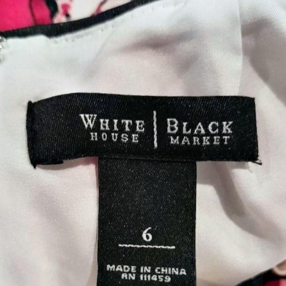 White House Black Market Rose Midi Pencil Skirt with Back Slit Size 6 - Picture 4 of 4